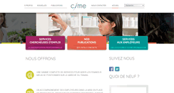 Desktop Screenshot of cime-emploi.com